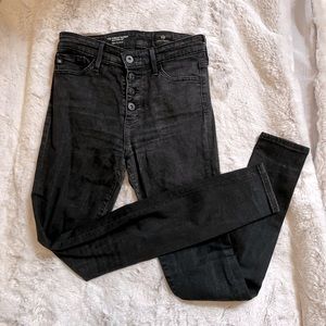 AG Farrah high waist button front jeans